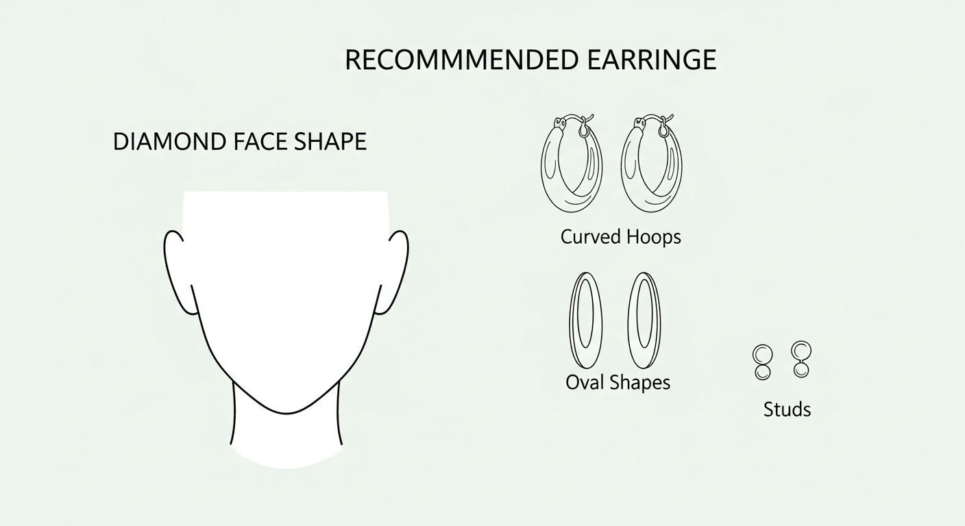 Best earrings for diamond face shapes