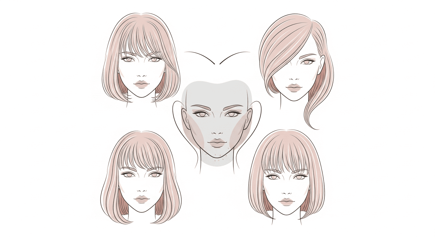 Best hairstyles for heart face shapes