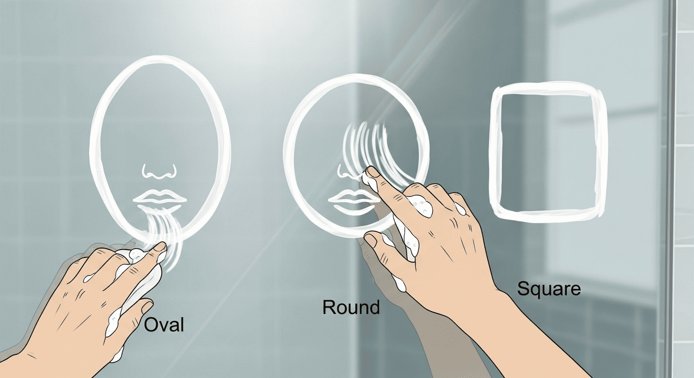 Mirror Method for Determining Face Shape