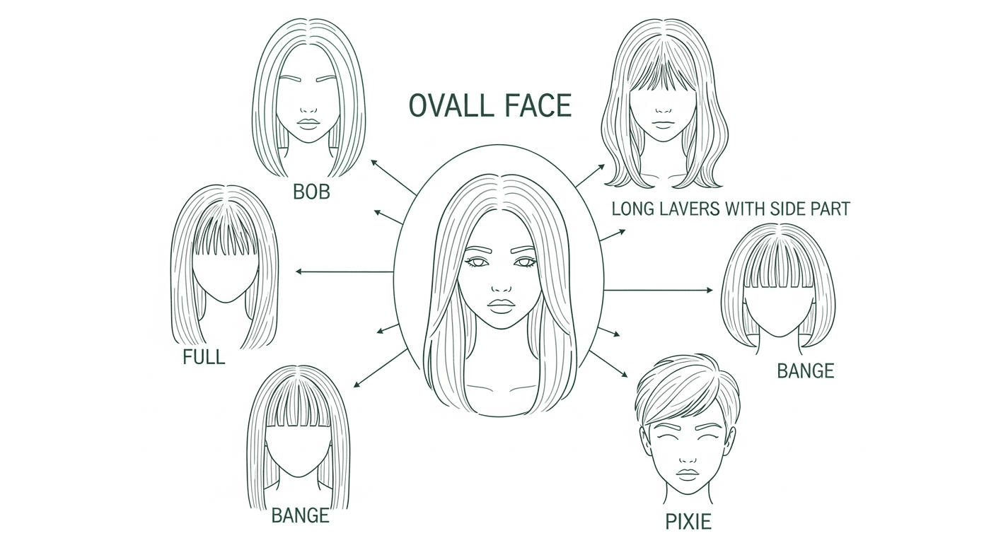 Best hairstyles for oval face shapes