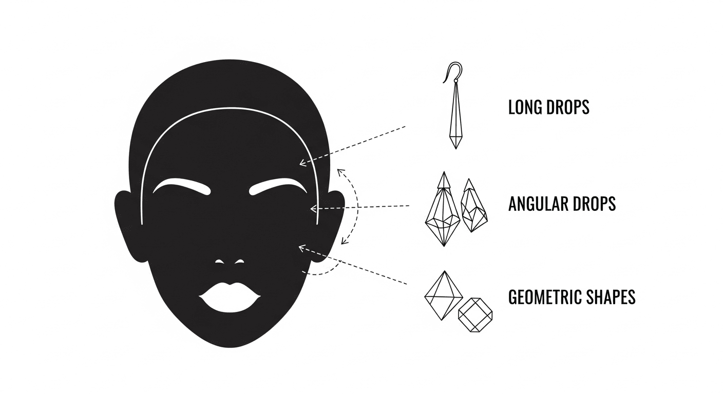 Best earrings for round face shapes