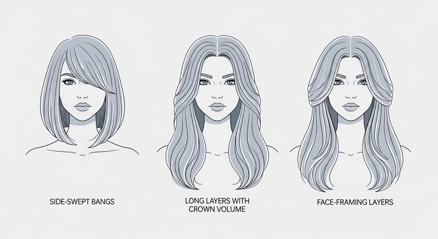 Best hairstyles for round face shapes